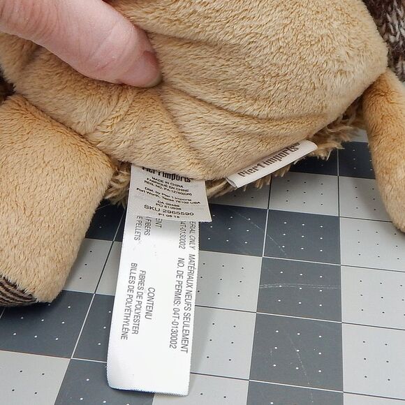 Pier 1 Imports Felix the Hedgehog Tan Stuffed Animal Plush Fall Winter Scarf - Picture 6 of 8